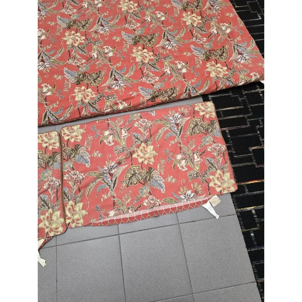 Roee Tree Bedding Queen Comforter Set Pillow Cases Shams‎ Red Floral